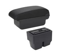 vano portaoggetti auto Per Veicolo Scatola Multifunzione Bracciolo Auto Supporto Per Rialzo Console Centrale Porta Fazzoletti Portabicchieri(C2 Black line NO USB)