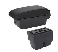 vano portaoggetti auto Per Veicolo Scatola Multifunzione Bracciolo Auto Supporto Per Rialzo Console Centrale Porta Fazzoletti Portabicchieri(B2 Black line 3 USB)