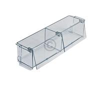 Vano portaoggetti compatibile con SIEMENS 00705208, scomparto per burro, 425 x 100 mm, con alette per porta del frigorifero