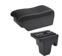 Vano Portaoggetti da Bracciolo Scatola Per Ford Per Focus 3 Mk3 2011 2012-2024 Box Bracciolo Per Auto Scatola Portaoggetti Centrale Accessori Di Ricarica USB(C3 white line 7USB)