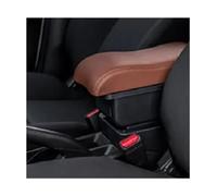 Vano Portaoggetti da Bracciolo Scatola Per Ford Per Focus 3 Mk3 2011-2024 Scatola Portaoggetti Per Bracciolo Auto Interni Retrofit Accessori Di Ricarica USB(A6 brown No USB)