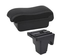 Vano Portaoggetti da Bracciolo Scatola Per Ford Per Focus 3 Mk3 2011-2024 Scatola Portaoggetti Per Bracciolo Auto Interni Retrofit Accessori Di Ricarica USB(A3 white line No USB)