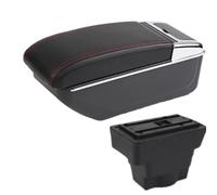 Vano Portaoggetti da Bracciolo Scatola Per OPEL Per ASTRA J 2012 2013 2014-2024 Auto Bracciolo Box Centrale Scatola Di Immagazzinaggio Accessori Interni(B1 red line NO USB)