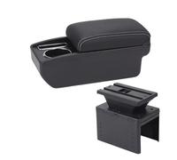 Vano portaoggetti interno Bracciolo Universale Per Auto Per Accessori Per Box Modello, Parti Di Retrofit Interne Per La Modifica Dello Stoccaggio(C3 Black white NOUSB)