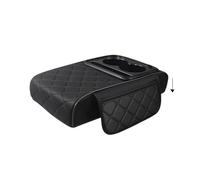 Vano portaoggetti interno Copri Bracciolo Universale Per Auto, Altezza Console Centrale, Con Cuscino Imbottito Per Tascabile, Per Interni Di Veicoli Camion(Nero)