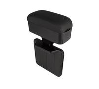 Vano portaoggetti interno Organizer Per Box Bracciolo Per Auto, Altezza Regolabile, Poggiagoi, Universale(Black black line)