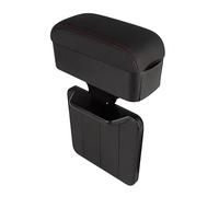 Vano portaoggetti interno Organizer Per Box Bracciolo Per Auto, Altezza Regolabile, Poggiagoi, Universale(Black red line)