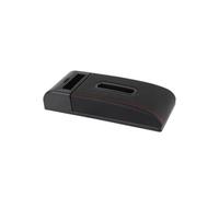 Vano portaoggetti interno Tappetino Per Bracciolo Per Auto Per Aumento Di Altezza Universale Cuscino Protezione Per Scatola Fazzoletti Per Supporto(C1 Black red No USB)