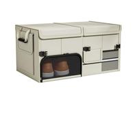 Vano Portaoggetti nel Bagagliaio Dell'Auto per Toyota Prius 2013-2016, Organizer Box Auto Pieghevole Contenitore Portatile per Casa Spesa Viaggi,White