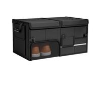 Vano Portaoggetti nel Bagagliaio Dell'Auto per VW Golf VII GTI Mk7 GTI 2016-2020, Organizer Box Auto Pieghevole Contenitore Portatile per Casa Spesa Viaggi,Black