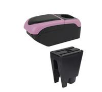 Vano portaoggetti nella console centrale Per Citroen C1 Auto Bracciolo Scatola Di Immagazzinaggio Accessori Interni Vano portaoggetti nel bracciolo(S1 rosa 6USB)