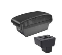 Vano portaoggetti nella console centrale Per Mazda 2 CX3 2018 2019 2020 Scatola Di Immagazzinaggio Del Bracciolo Dell'auto Accessori Usb Vano portaoggetti nel bracciolo(B2 Linea nera 3 USB)