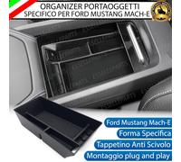 VANO PORTAOGGETTI PER BRACCIOLO PER FORD MUSTANG MACH-E PORTA OGGETTI ORGANIZER