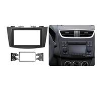 Vano portaoggetti universale per auto Fascia for autoradio doppia 2Din da 7 pollici/adatta for Suzuki Swift 2012+ Kit di installazione for pannello stereo DVD e cornice for cruscotto(Black frame)