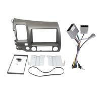 Vano portaoggetti universale per auto Pannello di rivestimento for autoradio da 9 pollici/Adatto for Honda Civic 2008-2011, kit installazione 2 DIN, cornice for cruscotto stereo(Frame E and Cable)