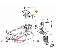 VANO SOTTOSELLA PORTACASCO PIAGGIO PER LIBERTY 125 1998-2000