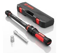 VANPO Chiave Dinamometrica 3/8'', 10-100Nm Chiavi Dinamometrica Set con Adattatore da 3/8 "a 1/4", Barra di Prolunga 125 mm per Bici, Moto e Cambio Candela Auto,Lunghezza 40 cm, Impugnatura Ergonomica