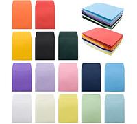 VANRA 150 tasche per biglietti da biblioteca, piccole buste colorate, non adesive, per classe, casa, scuola, biblioteca, ufficio, 8,9 x 12,7 cm