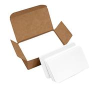VANRA 300 piccoli cartoncini bianchi, 8,9 x 5,1 cm, per studio, schede flash, indice, senza righe, con angoli arrotondati (bianco, 300 pezzi)