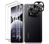 Vanrain 2+2 Pezzi Vetro Temperato per Xiaomi Redmi Note 14 Pro Plus 5G, Curva 3D Pellicola Vetro e Protezione Fotocamera, Durezza 9H Definizione HD Anti Graffio Niente bolle