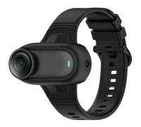 Vanrain Cinturino per Insta360 Go 3S, in silicone, regolabile, per palmo, cinghia di fissaggio multifunzione, supporto per accessori per fotocamera sportiva, colore nero
