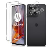 Vanrain Pellicola per Motorola Moto G75, 2+2 Pezzi Vetro Temperato e Pellicola Fotocamera, Protezione Schermo Durezza 9H Definizione HD Anti Graffio