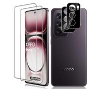 Vanrain Pellicola per OPPO Reno 12 5G, 2+2 Pezzi Curva 3D Vetro Temperato e Pellicola Fotocamera, Durezza 9H Definizione HD Anti Graffio Niente bolle