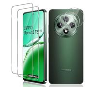 Vanrain Pellicola per OPPO Reno 12 FS (4G/5G)/OPPO Reno 12 F (4G/5G), 2+2 Pezzi Vetro Temperato e Pellicola Fotocamera, Protezione Schermo Durezza 9H Definizione HD Anti Graffio
