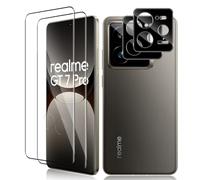 Vanrain Pellicola per Realme GT 7 Pro, 2+2 Pezzi Curva 3D Vetro Temperato e Pellicola Fotocamera, Durezza 9H Definizione HD Anti Graffio Niente bolle