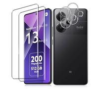 Vanrain Pellicola per Xiaomi Redmi Note 13 Pro Plus/Redmi Note 13 Pro+ 5G, 2+2 Pezzi Vetro Temperato Curva 3D e Pellicola Fotocamera, 9H Definizione HD Pellicola Anti Graffio Niente bolle
