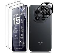 Vanrain Pellicola per Xiaomi Redmi Note 15 Pro Plus 5G, 2+2 Pezzi Curva 3D Vetro Temperato Pellicola e Fotocamera Protettiva, Durezza 9H Definizione HD Anti Graffio