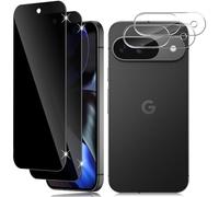 Vanrain Pellicola Privacy per Google Pixel 9, 2+2 Pezzi Anti Spy Vetro Temperato e Fotocamera Protettiva, Protezion Schermo Durezza 9H Anti Graffio Niente bolle