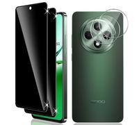 Vanrain Pellicola Privacy per OPPO Reno 12 FS (4G/5G)/OPPO Reno 12 F (4G/5G), 2+2 Pezzi Anti Spy Vetro Temperato e Fotocamera Protettiva, Schermo Protezion Durezza 9H Anti Graffio