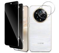 Vanrain Pellicola Privacy per Realme 14 Pro Plus 5G, 2+2 Pezzi Anti Spy Vetro Temperato e Fotocamera Protettiva, Schermo Privacy Protezion Durezza 9H Anti Graffio