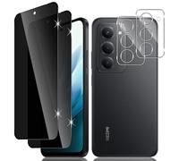 Vanrain Pellicola Privacy per Xiaomi Redmi 15 4G/5G, 2+2 Pezzi Anti Spy Vetro Temperato e Fotocamera Protettiva, Protezion Schermo Durezza 9H Anti Graffio Niente bolle