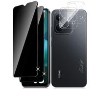 Vanrain Pellicola Privacy per Xiaomi Redmi 15C 4G/5G, 2+2 Pezzi Anti Spy Vetro Temperato e Fotocamera Protettiva, Protezion Schermo Durezza 9H Anti Graffio Niente bolle