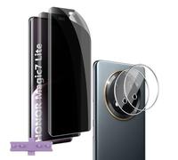 Vanrain Privacy Pellicola per Honor Magic 7 Lite 5G, 2+2 Pezzi Anti Spy Idrogel Schermo Pellicola e Fotocamera Protezione Vetro, Anti Graffio, Niente bolle
