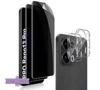 Vanrain Privacy Pellicola per OPPO Reno 13 Pro 5G, 2+2 Pezzi Anti Spy Idrogel Pellicola Protettiva e Fotocamera Protezione Vetro, Anti Graffio, Niente bolle