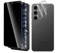 Vanrain Privacy Pellicola per Samsung Galaxy S24 FE, 2+2 Pezzi Anti Spy Vetro Temperato e Fotocamera Pellicola, Privacy Vetro Schermo Protezion Durezza 9H Anti Graffio Niente bolle