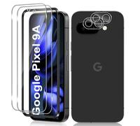 Vanrain Vetro Temperato per Google Pixel 9a, 2+2 Pezzi Vetro Pellicola e Fotocamera Protettiva con Telaio per l'installazione, Protezione Schermo Durezza 9H Definizione HD Anti Graffio