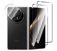 Vanrain Vetro Temperato per Honor Magic V5 5G, Curva 3D Pellicola Protettiva e Fotocamera Protezione, Durezza 9H Definizione HD Anti Graffio Niente bolle, 2+2 Pezzi