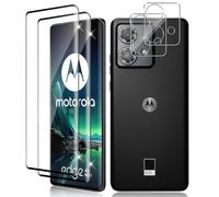 Vanrain Vetro Temperato per Motorola Edge 40 Neo, 2+2 Pezzi Curva 3D Pellicola Vetro e Fotocamera Protettivo, Durezza 9H Definizione HD Anti Graffio Niente bolle