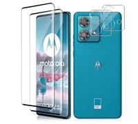 Vanrain Vetro Temperato per Motorola Edge 40 Neo, 2+2 Pezzi Curva 3D Pellicola Vetro e Fotocamera Protettivo, Durezza 9H Definizione HD Anti Graffio Niente bolle