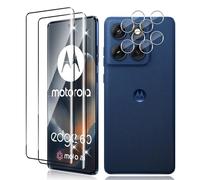 Vanrain Vetro Temperato per Motorola Moto Edge 60 Fusion/Edge 60 Pro / 60, 2+2 Pezzi Curva 3D Vetro Pellicola e Fotocamera Protettivo, Durezza 9H Definizione HD Anti Graffio Niente Bolle