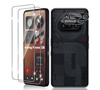 Vanrain Vetro Temperato per Nothing Phone 3a, 2+2 Pezzi Vetro Pellicola e Fotocamera Protettiva, Protezione Schermo Durezza 9H Definizione HD Anti Graffio