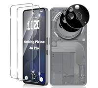 Vanrain Vetro Temperato per Nothing Phone 3a Pro, 2+2 Pezzi Vetro Pellicola e Fotocamera Protettiva, Protezione Schermo Durezza 9H Definizione HD Anti Graffio