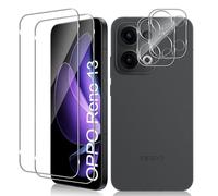 Vanrain Vetro Temperato per OPPO Reno 13 5G, 2+2 Pezzi Curva 3D Vetro Pellicola e Fotocamera Protettiva Vetro, Durezza 9H Definizione HD Anti Graffio Niente bolle