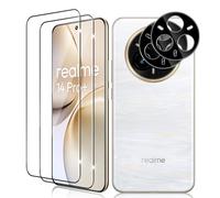 Vanrain Vetro Temperato per Realme 14 Pro Plus 5G, 2+2 Pezzi Curva 3D Pellicola Vetro e Fotocamera Protettiva, Durezza 9H Definizione HD Anti Graffio Niente bolle