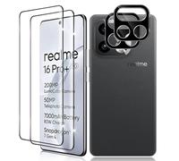 Vanrain Vetro Temperato per Realme 16 Pro Plus 5G, 2+2 Pezzi Curva 3D Vetro Pellicola e Fotocamera Protettiva, Durezza 9H Definizione HD Anti Graffio Niente bolle