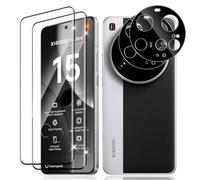 Vanrain Vetro Temperato per Xiaomi Mi 15 Ultra, 2+2 Pezzi Curva 3D Pellicola Vetro e Fotocamera Protettiva, Protezione Schermo Durezza 9H Definizione HD Anti Graffio Niente bolle